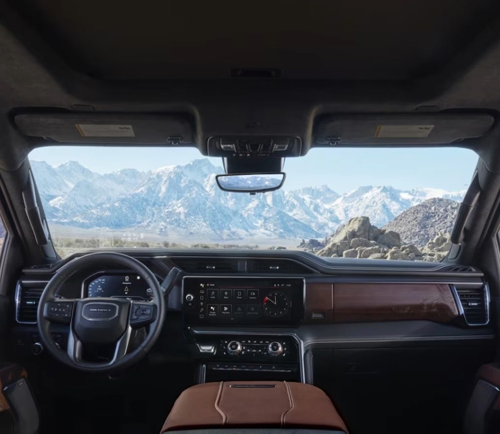 GMC Interior view of dashboard