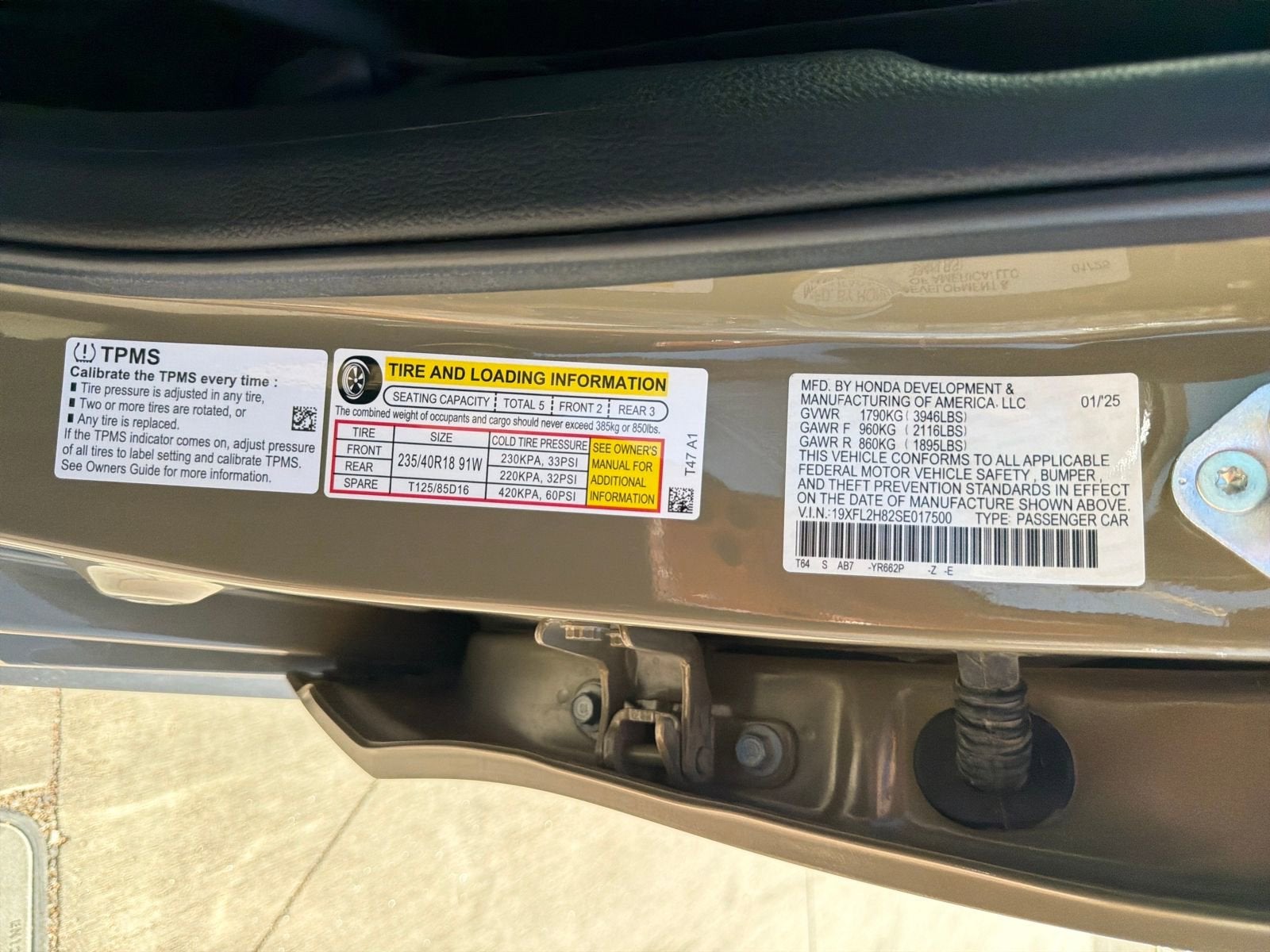 2025 Honda Civic Hatchback Sport