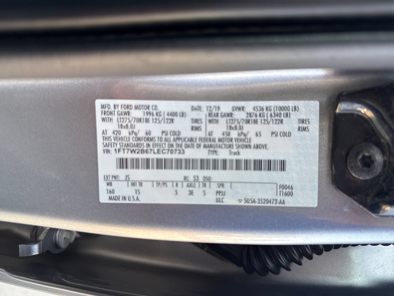 2020 Ford Super Duty F-250 SRW XL