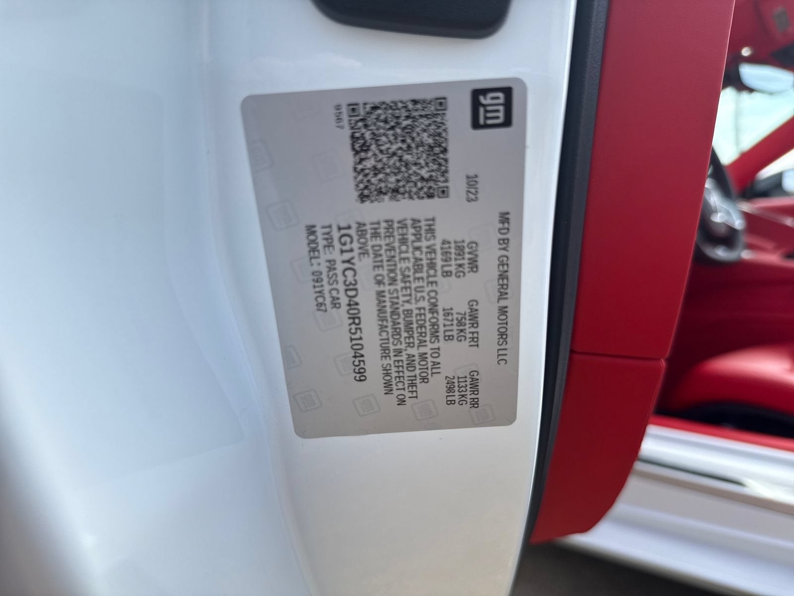 2024 Chevrolet Corvette Stingray 3LT