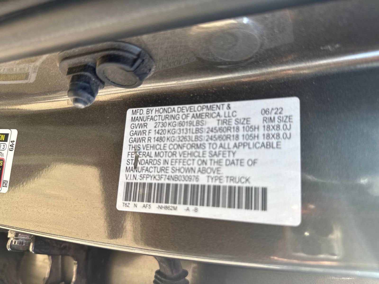 2022 Honda Ridgeline RTL-E