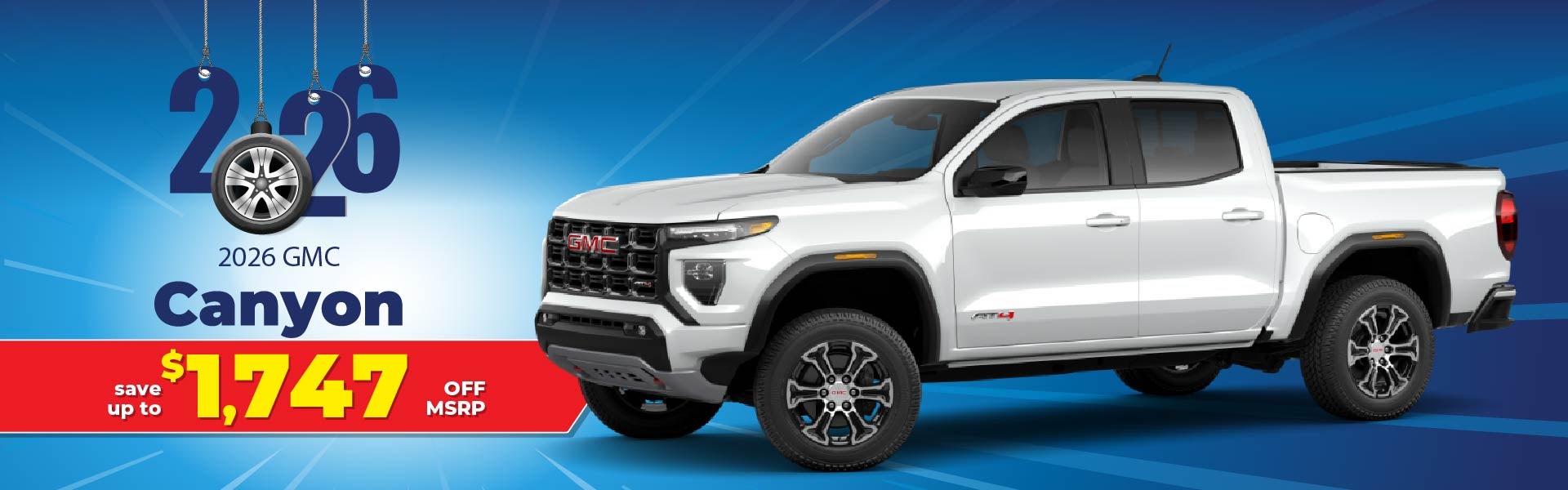 2026 GMC Canyon - save up to $1747