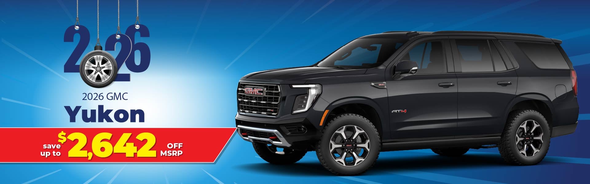 2026 GMC Yukon - save up to $2642 off MSRP