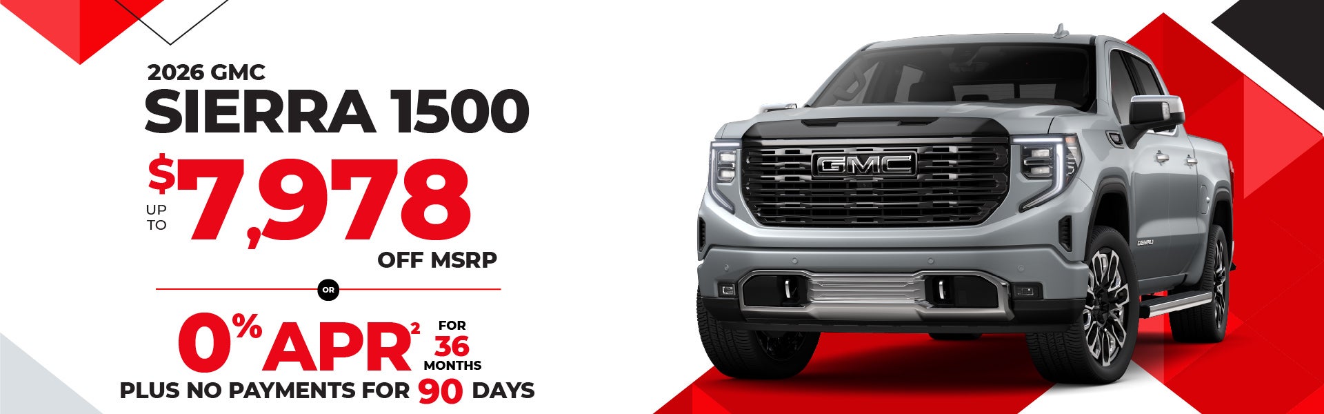 2026 GMC Sierra 1500 - save up to $7978 or 0% APR