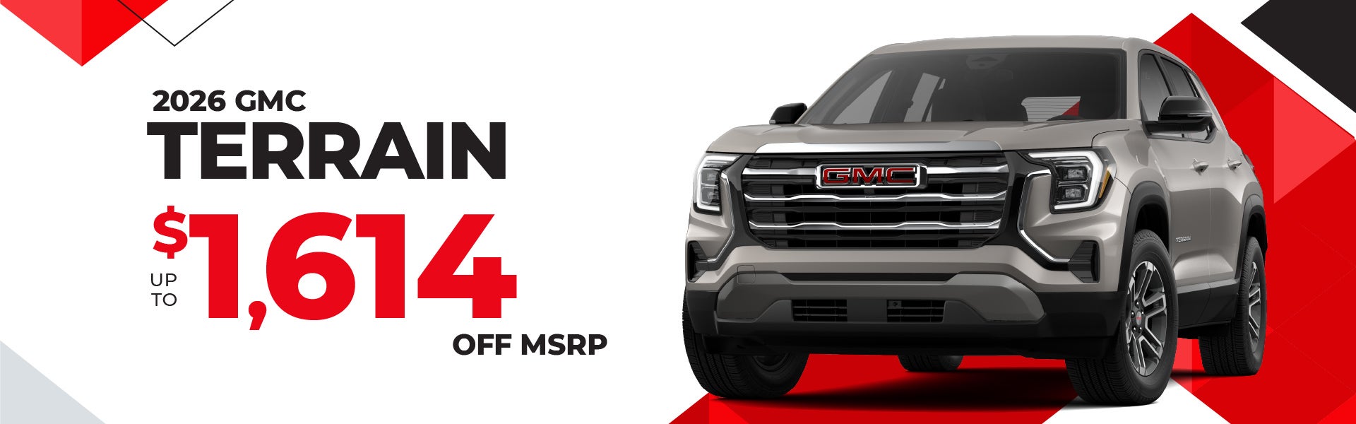 2026 GMC Terrain - up to $1614 off MSRP