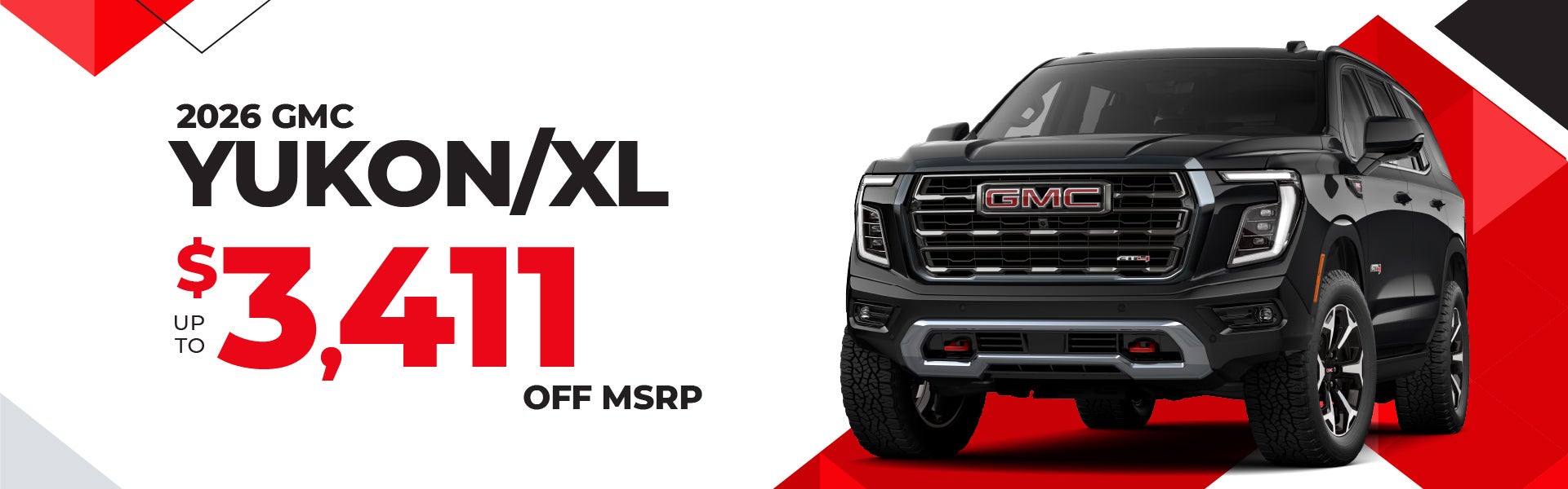 2026 GMC Yukon - up to $3411 off MSRP