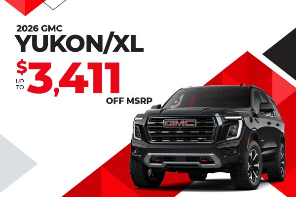 2026 GMC Yukon - up to $3411 off MSRP
