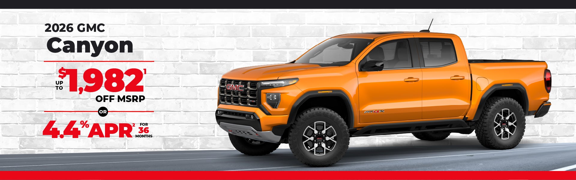2026 GMC Canyon - save up to $1982