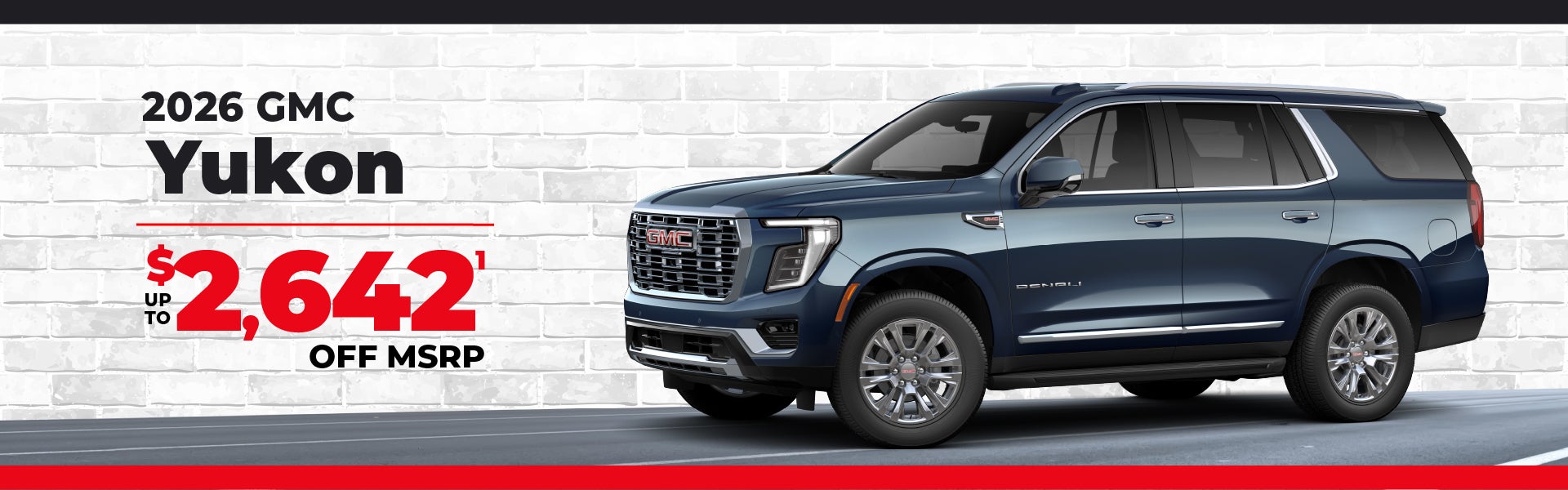 2026 GMC Yukon - save up to $2642 off MSRP