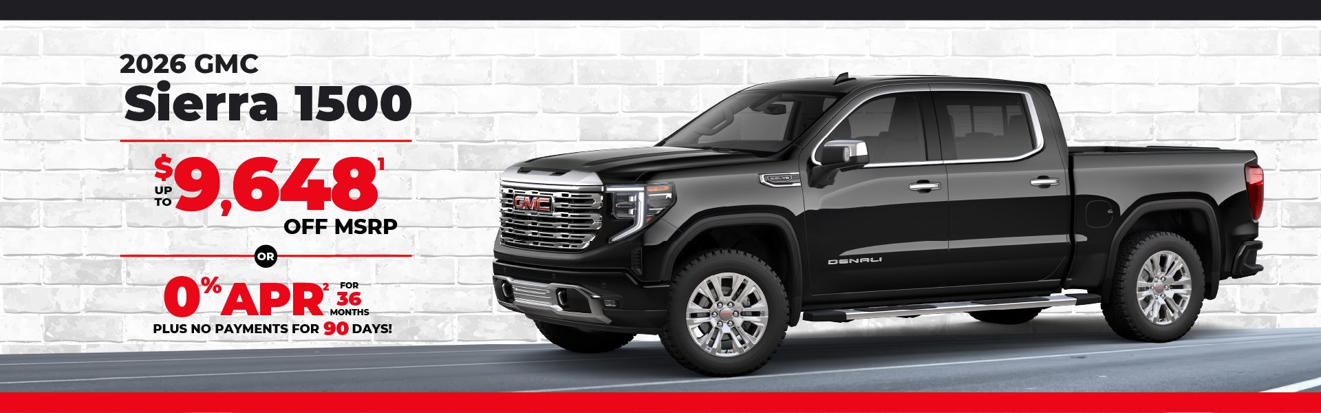 2026 GMC Sierra 1500 - save up to $9648 or 0% APR