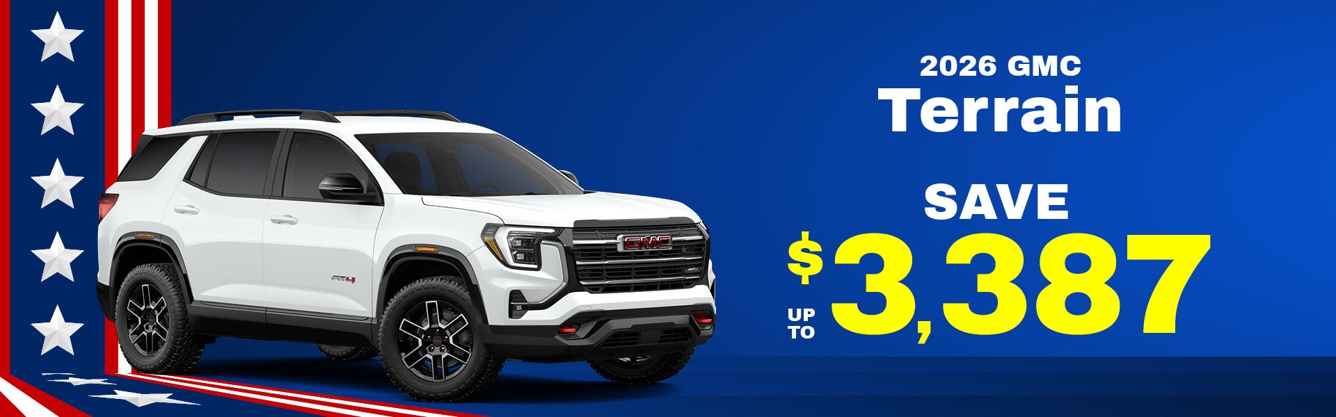 2026 GMC Terrain - up to $3387 off MSRP