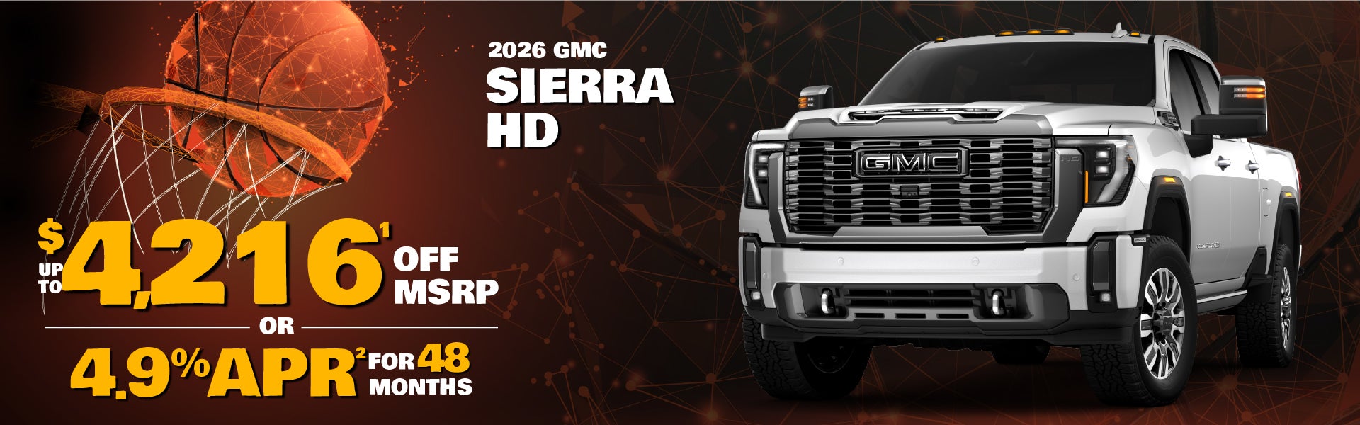 2026 GMC Sierra HD - up to $4216 off MSRP or 4.9% APR