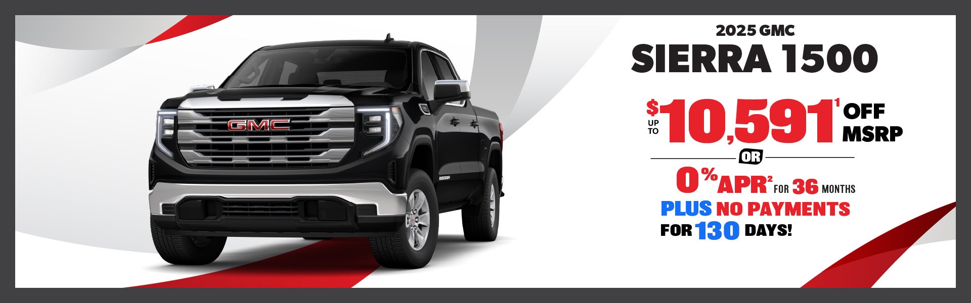 2025 GMC Sierra 1500 - save up to $10,591 or 0% APR