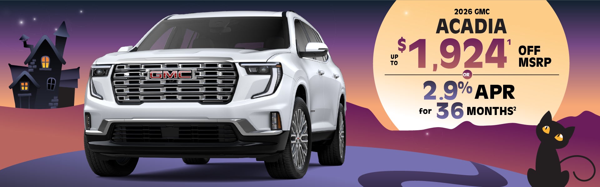 2026 GMC Acadia - up to $1924 off MSRP or 2.9% APR