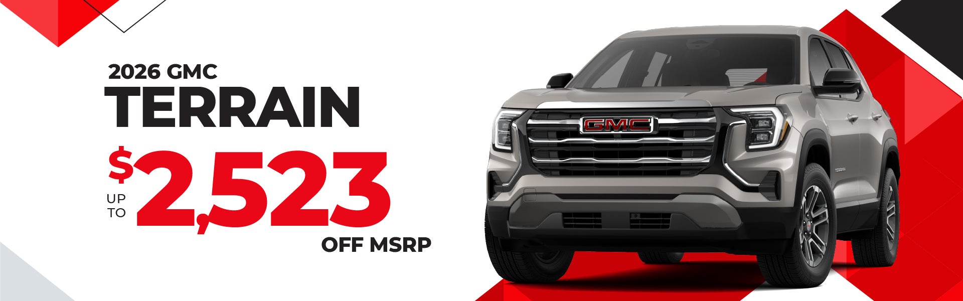 2026 GMC Terrain - up to $2523 off MSRP