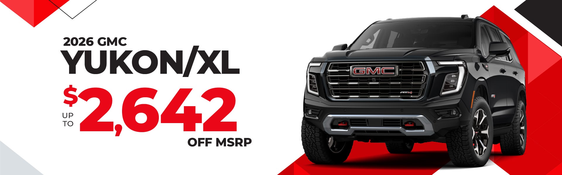 2026 GMC Yukon - save up to $2642 off MSRP